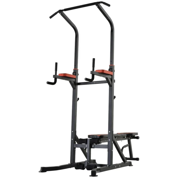 Folding and multipurpose station for steel training with tractions and Roman chair and chair