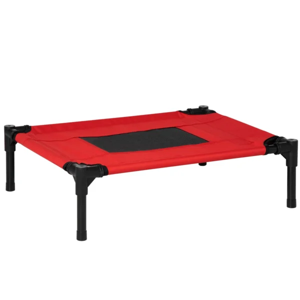 Summer Dog Bed for Dogs up to 11.3kg, Indoor and Outdoor, 61x46x18 cm, Red