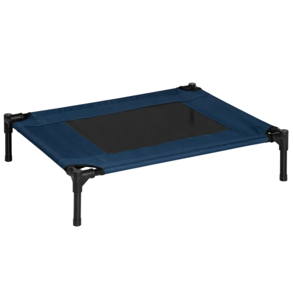 Raised Dog Bed, Waterproof Travel Kennel for Pets up to 20kg, 76x61x18cm, Blue