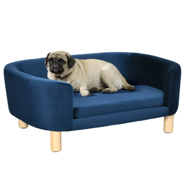 Indoor Dog Bed, Sofa for Cats or Small Dogs Max. 10kg, Blue