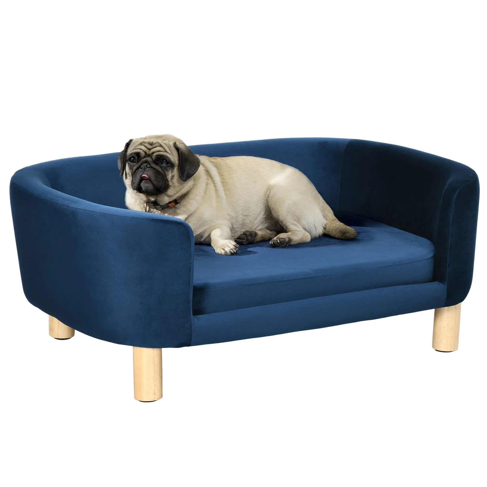 Indoor Dog Bed, Sofa for Cats or Small Dogs Max. 10kg, Blue