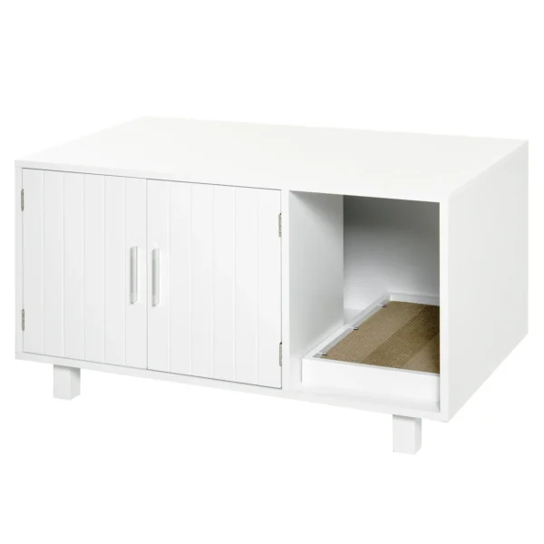 Wooden Cat Bedding with Litter for Cats, 2 doors