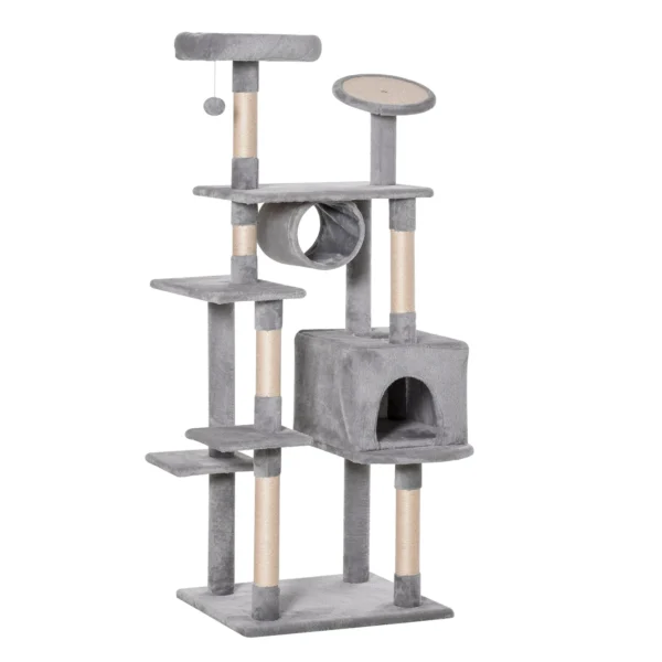 Cat Tree for cats with Scratch Pole 4.5kg Grey