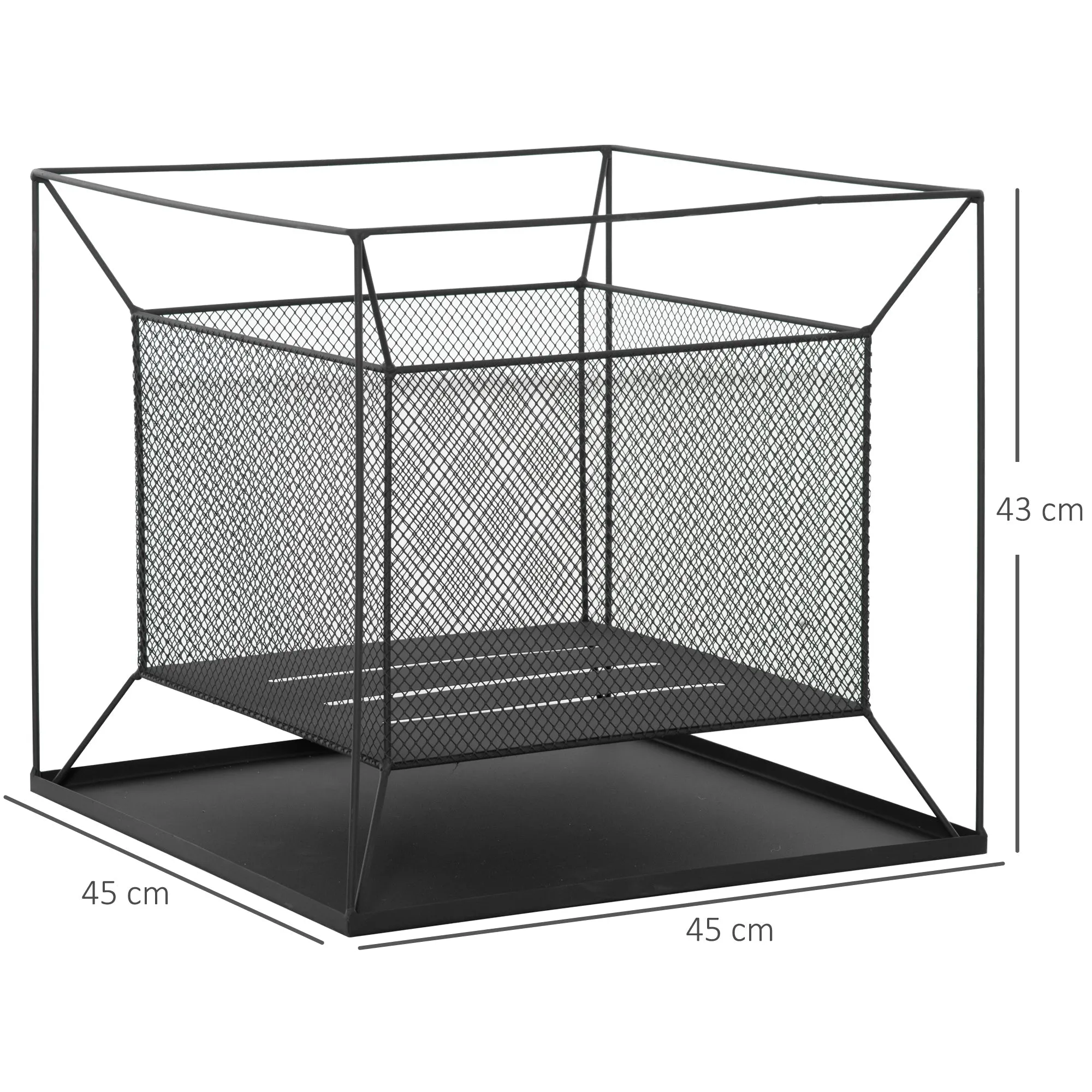 Portable Black Garden Firepit / Brazier - Image 3