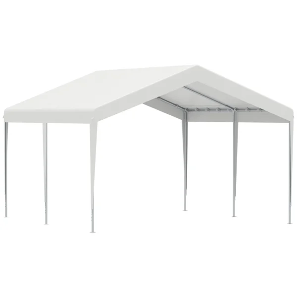 ARMENIA | Portable Garage 4x4m with UV, Rain and Wind Proof Canopy for Vehicles, Weddings and Parties - White