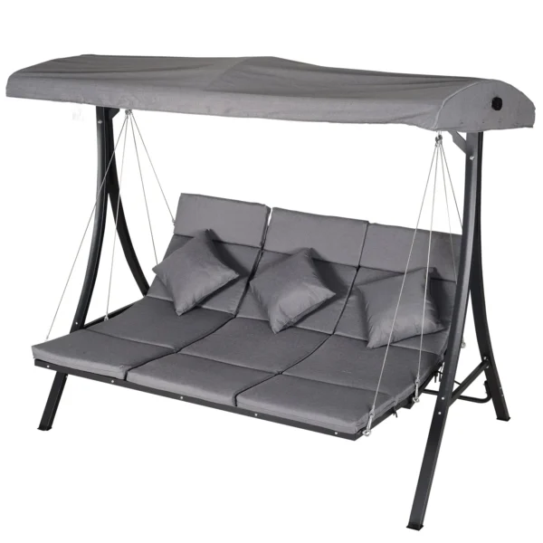 NEBRASKA | 3 Seater Garden Swinger / Rocking Chair / Bed