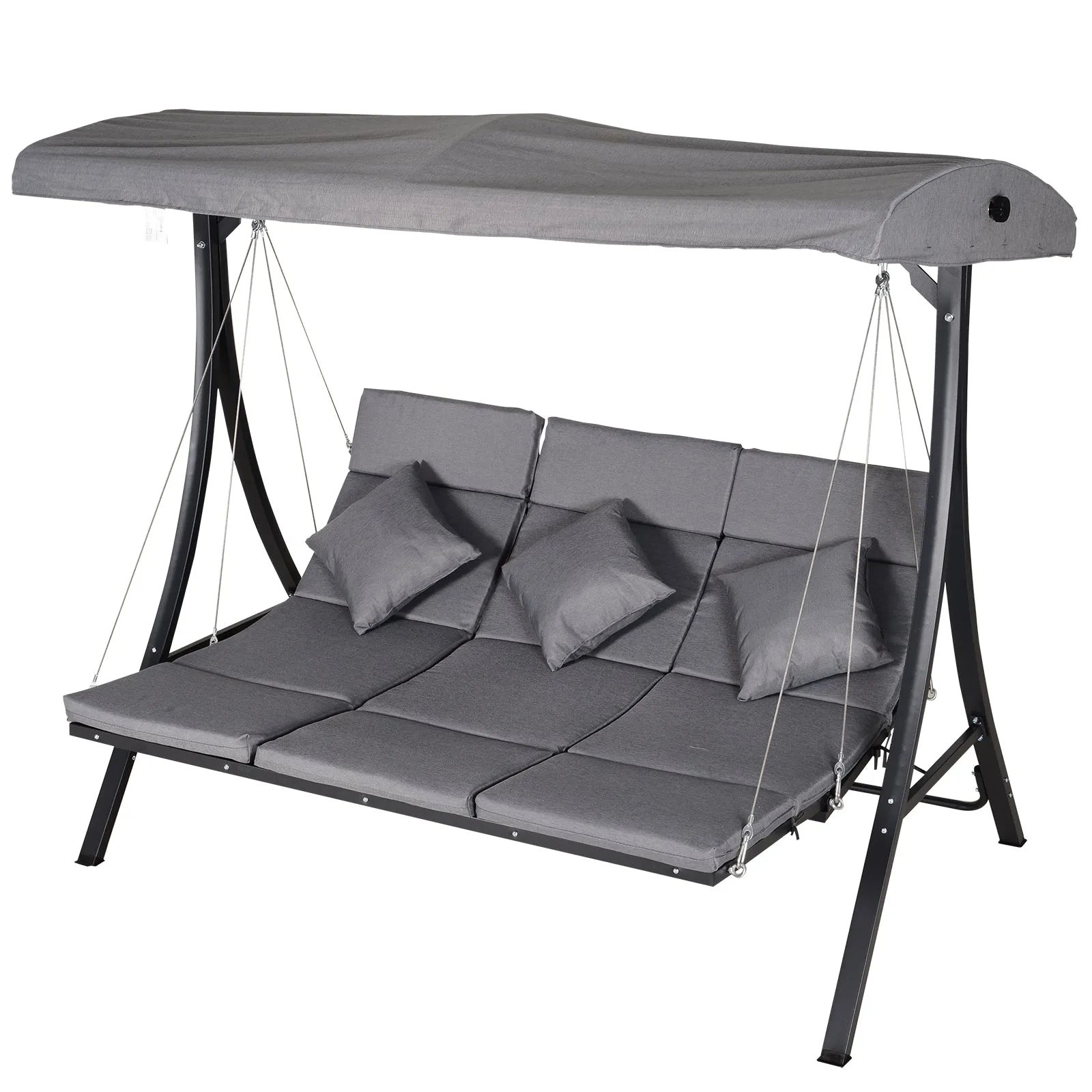 NEBRASKA | 3 Seater Garden Swinger / Rocking Chair / Bed