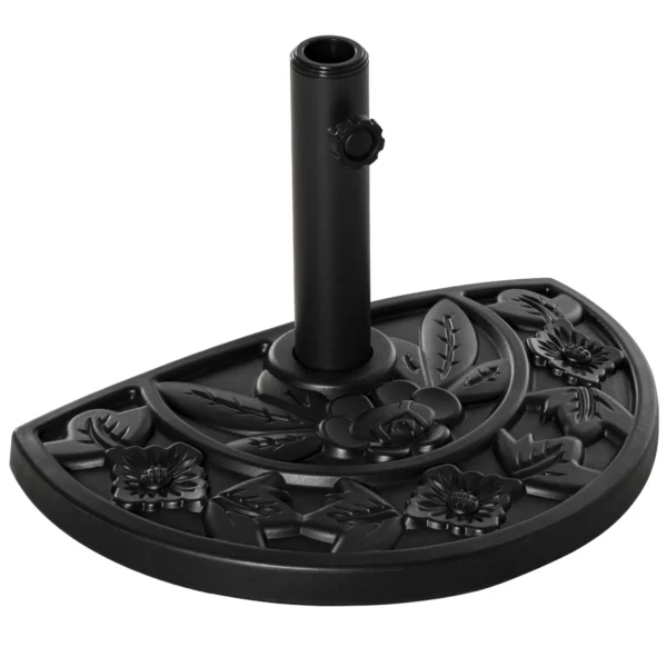 Garden Umbrella Base with 35mm / 38mm / 48mm Pole Cement Φ50x32x32cm