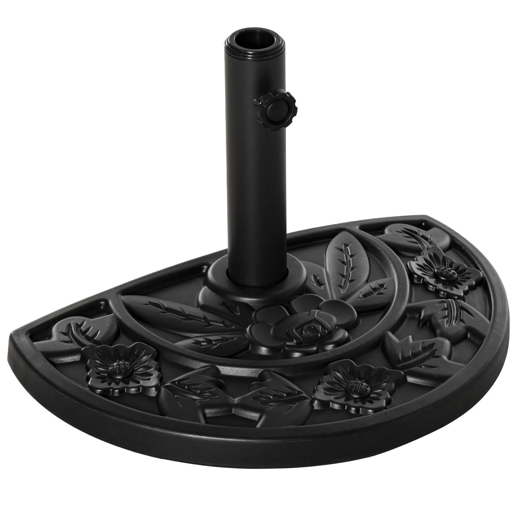 Garden Umbrella Base with 35mm / 38mm / 48mm Pole Cement Φ50x32x32cm