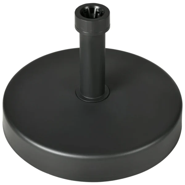 Garden Umbrella Base in PP Plastic max 18kg Weight, Ø45x33 cm, Black