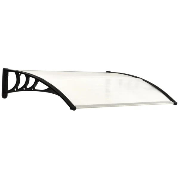 Outdoor Canopy 75x120 cm in Waterproof and Anti-UV Polycarbonate for Door or Window
