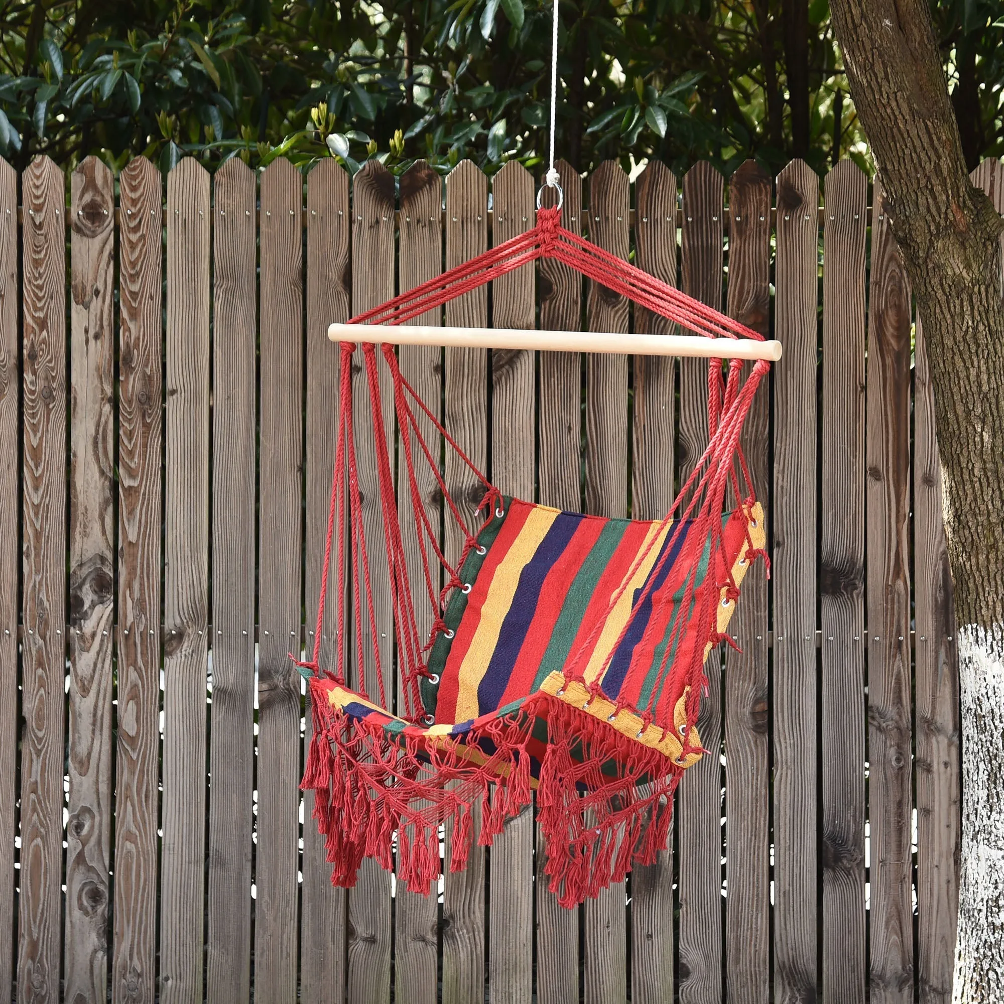 Polyester Hammock Hanging Chair, Colorful, 100x60x100cm - Image 2