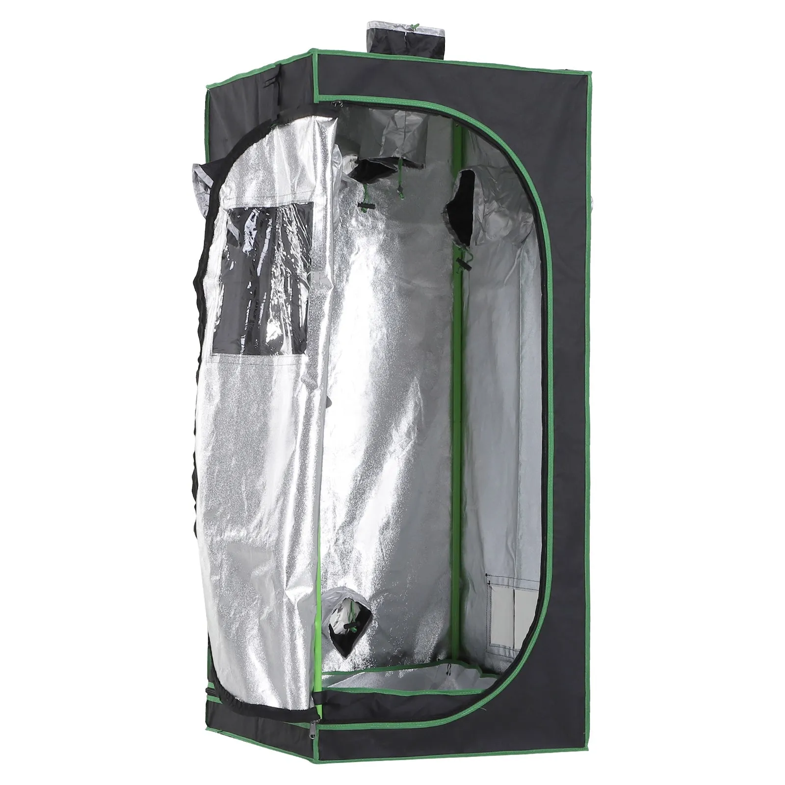 Hydroponic Grow Tent in Mylar and Oxford 600D for Reflecting Light Grow Box Grow Tent 60x60x140 cm