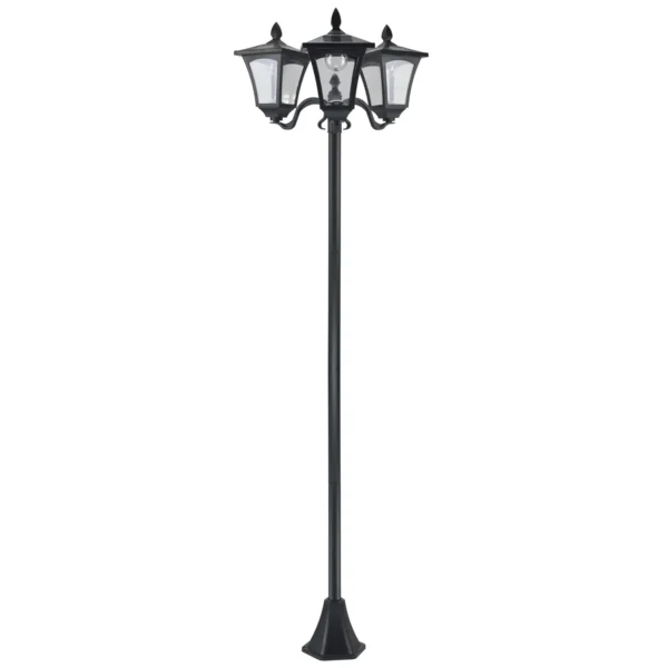 Solar Garden Lamp 3 LED Classic Outdoor Floor Lamp IP44 51.5×47×182.5cm
