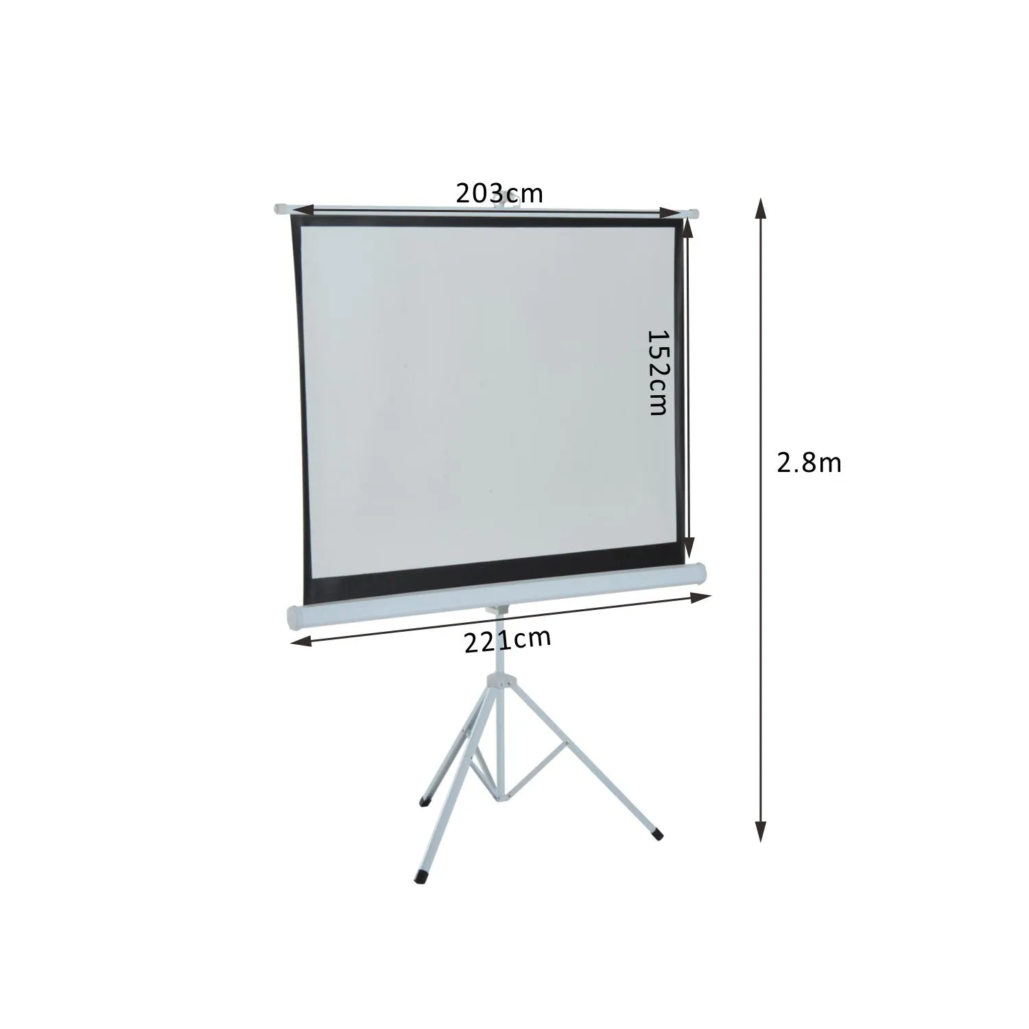 Projection Screen 100" with Tripod 4:3 Format - Image 3