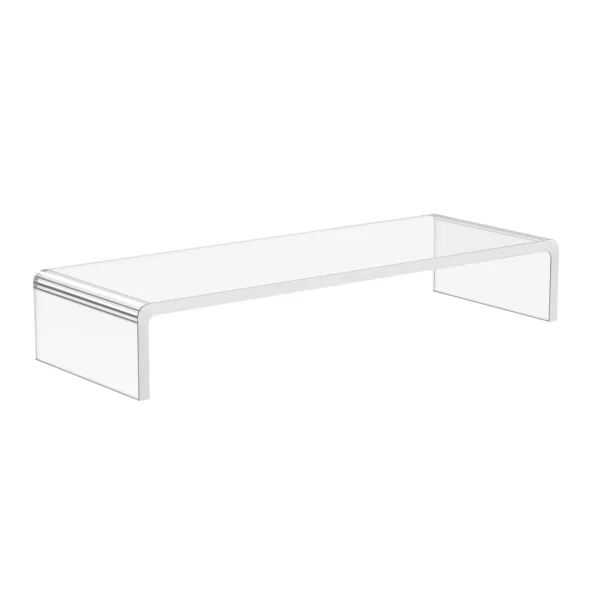 support for monitor computer TV support for transparent acrylic glass screens, 53x19x9cm