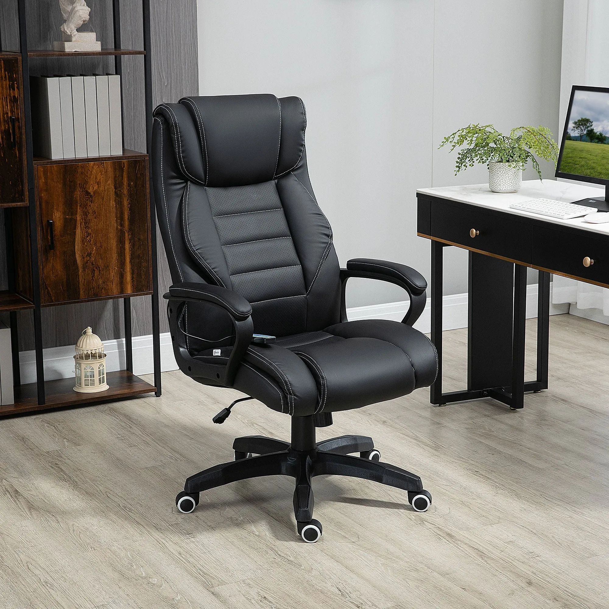 Ergonomic massant and managerial massacle chairman in black -like - Image 2