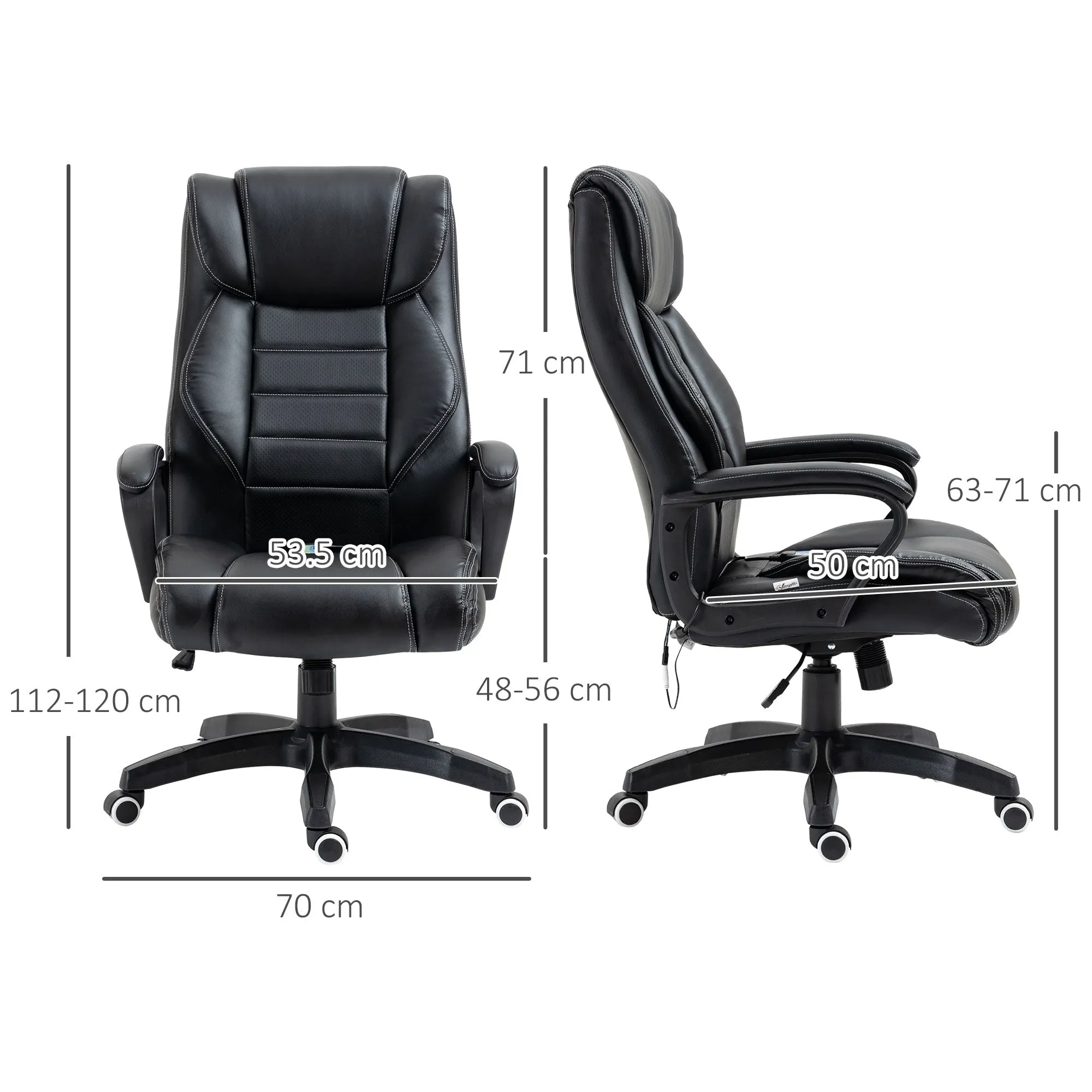 Ergonomic massant and managerial massacle chairman in black -like - Image 3