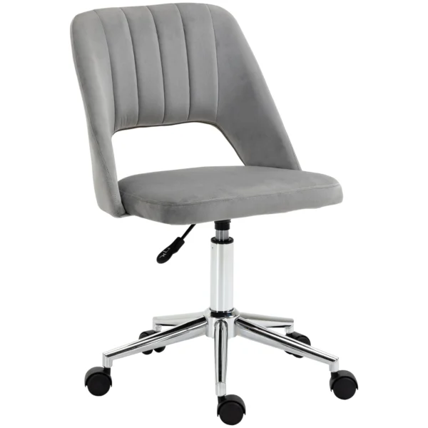 Winter chair of house padding swivel and adjustable height - Grey height