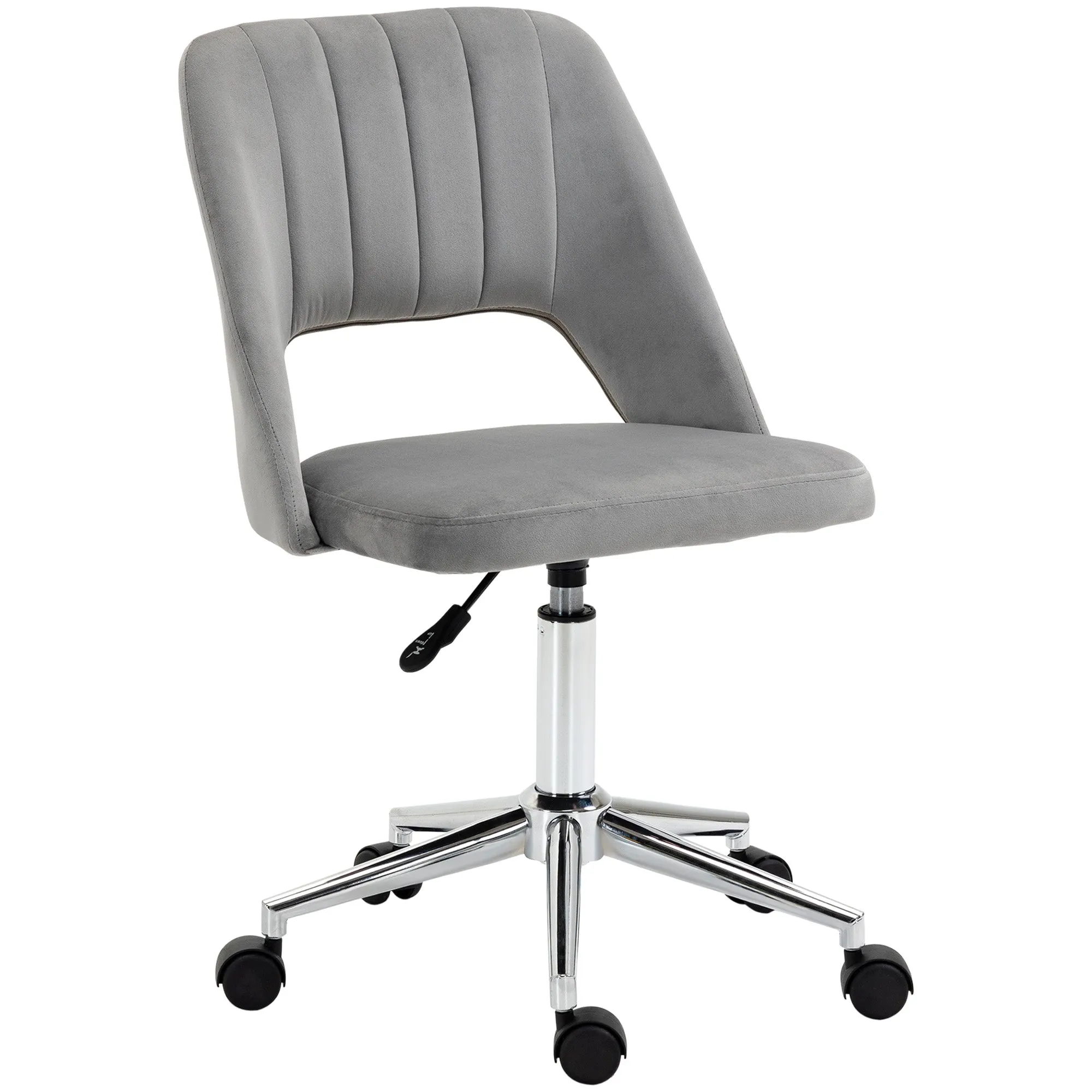Winter chair of house padding swivel and adjustable height - Grey height