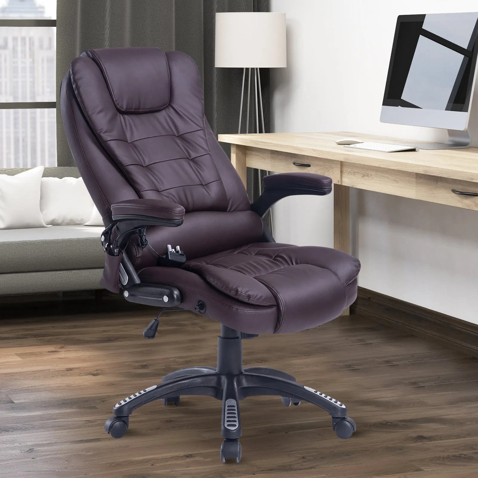 Armchair Massemending office chair with heating 62x68 x111-121cm - Image 2