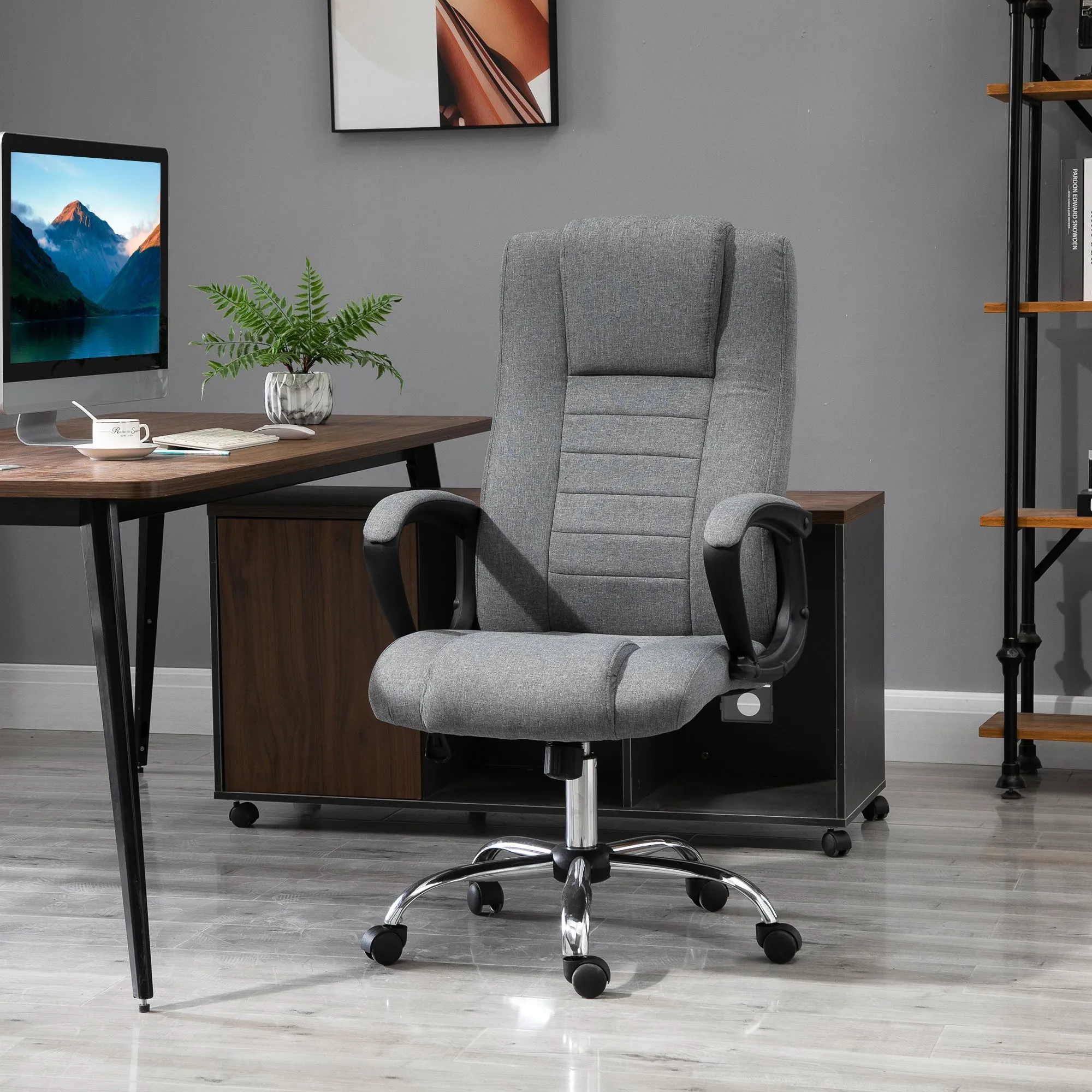 Ergonomic Presidential Office Chair Tilting and Padded with Adjustable Height and Tilt, 62 x 76 x 110-119cm - Image 2