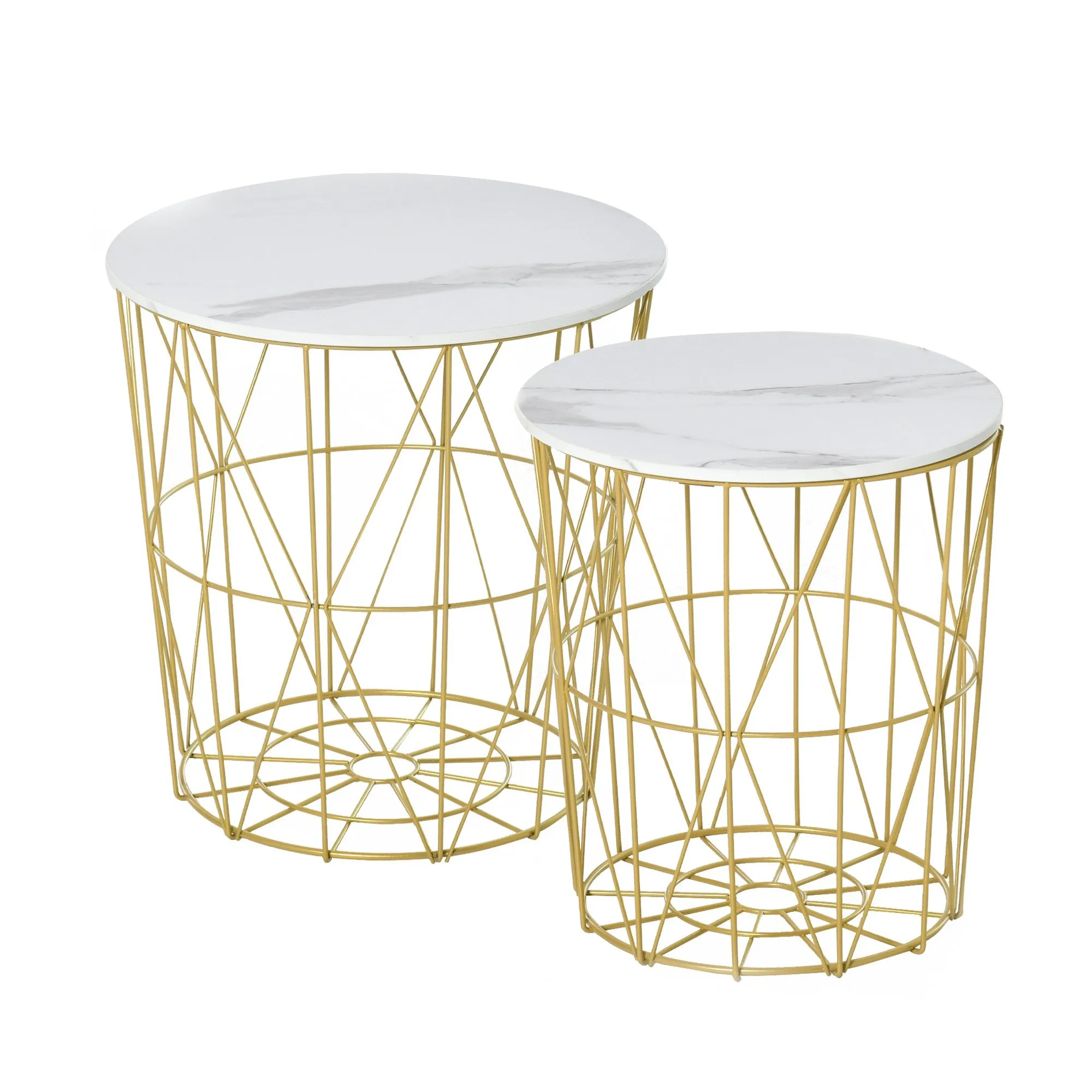 FJURA | Set of 2 Living Room Tables with Removable Top - Image 2