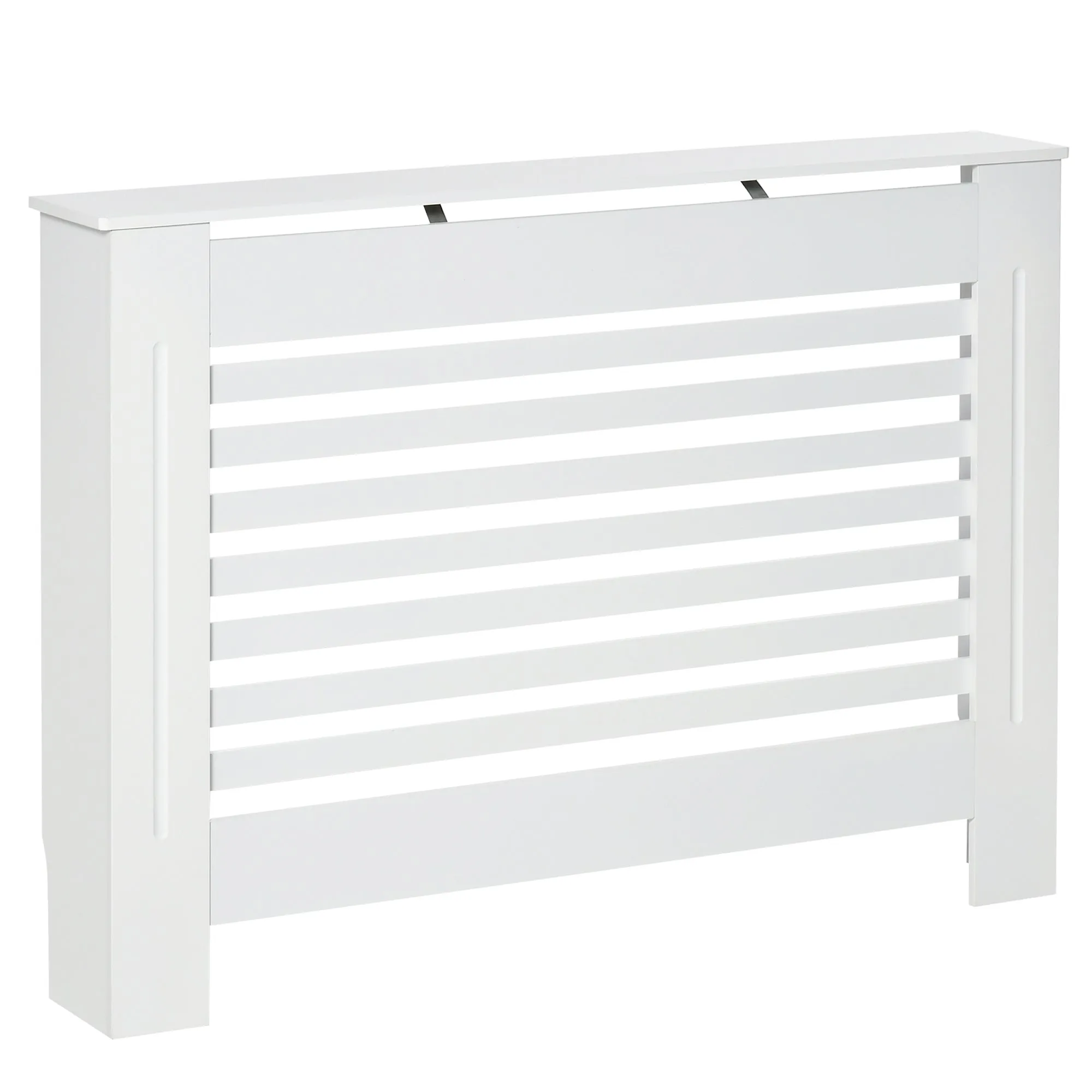 Coverterothermaphone in white wood with slat structure 112x19x81cm