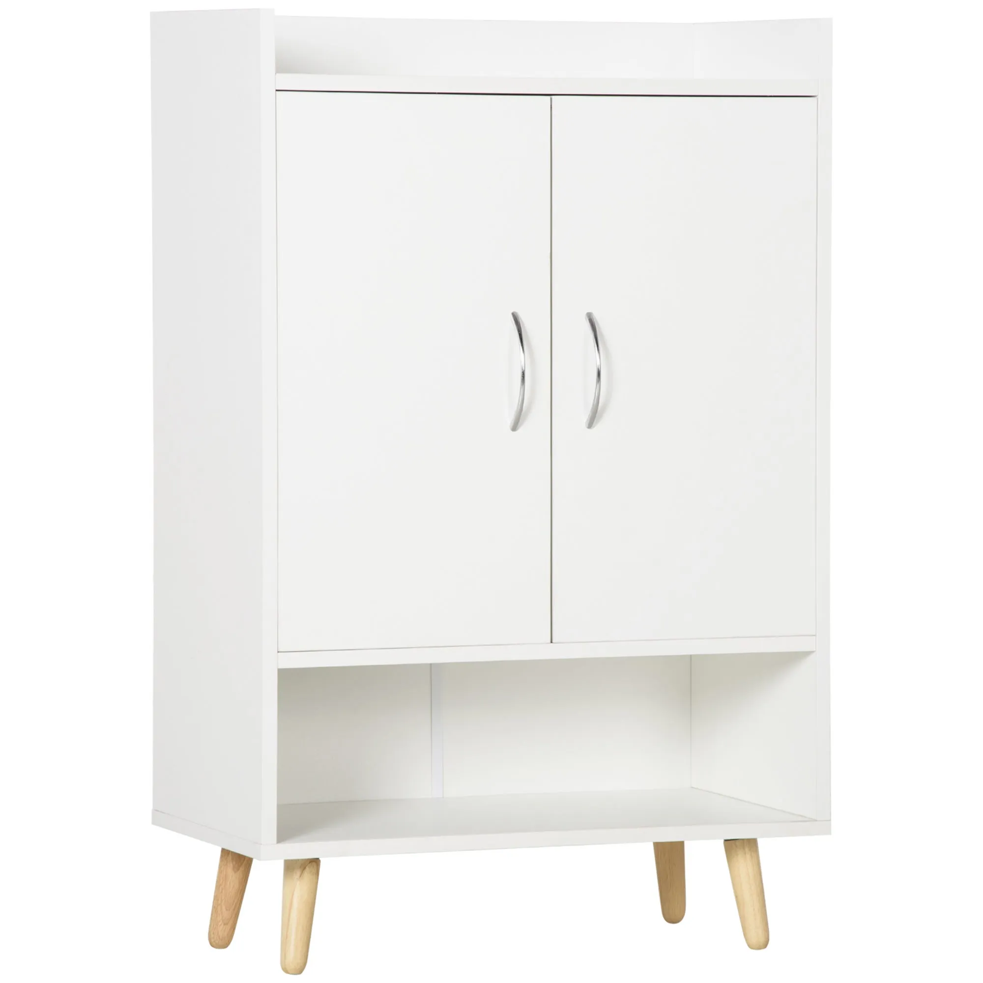Mobile Mobile Board Wooden Wood Road with open shelf, Design Shoeing Wardrobe for Entrance, 60x30x92cm