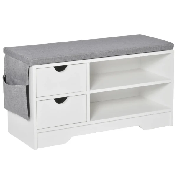 SCANDIERA SAVING, WOOD, BIANCO, 80.5x30.5x43.5cm