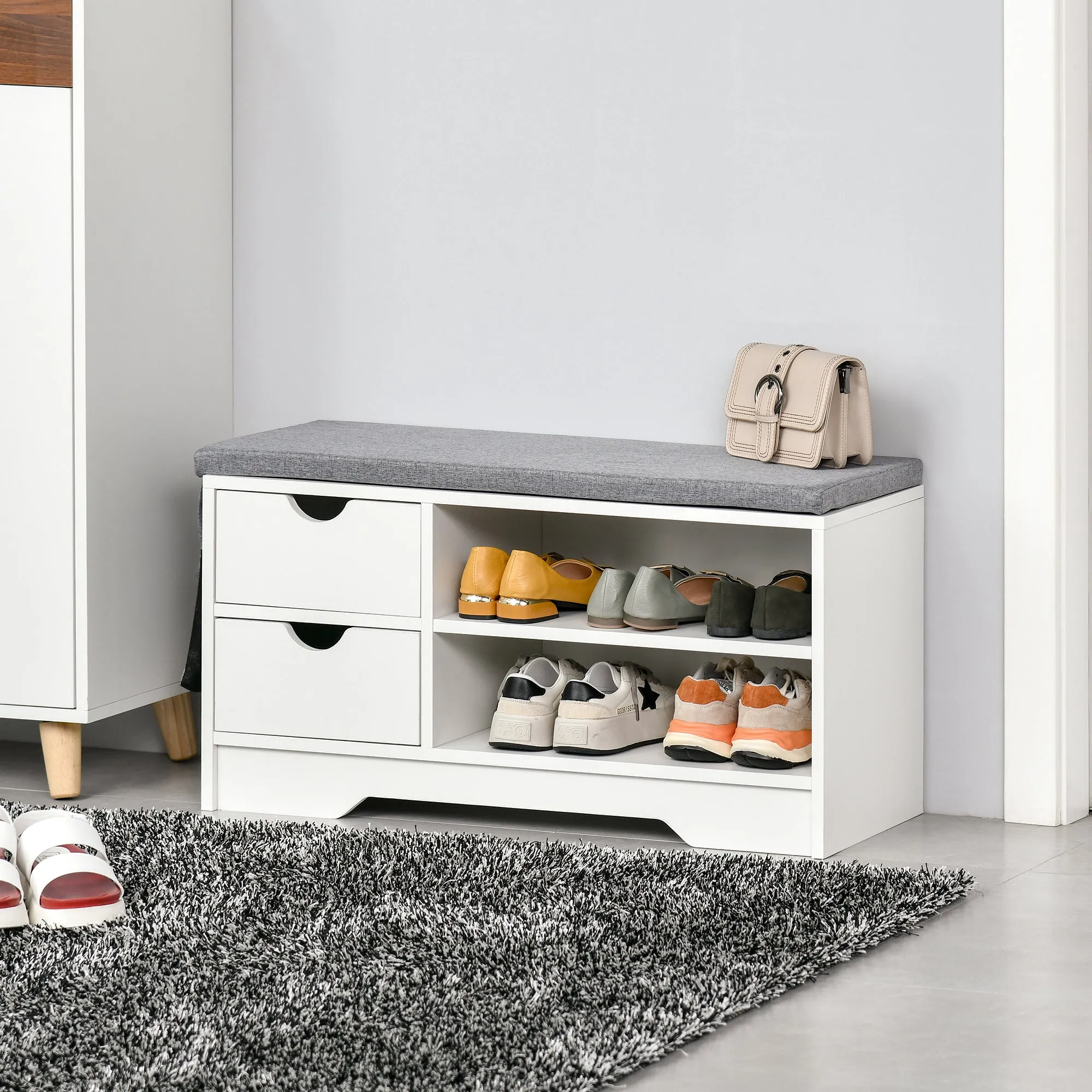 SCANDIERA SAVING, WOOD, BIANCO, 80.5x30.5x43.5cm - Image 2