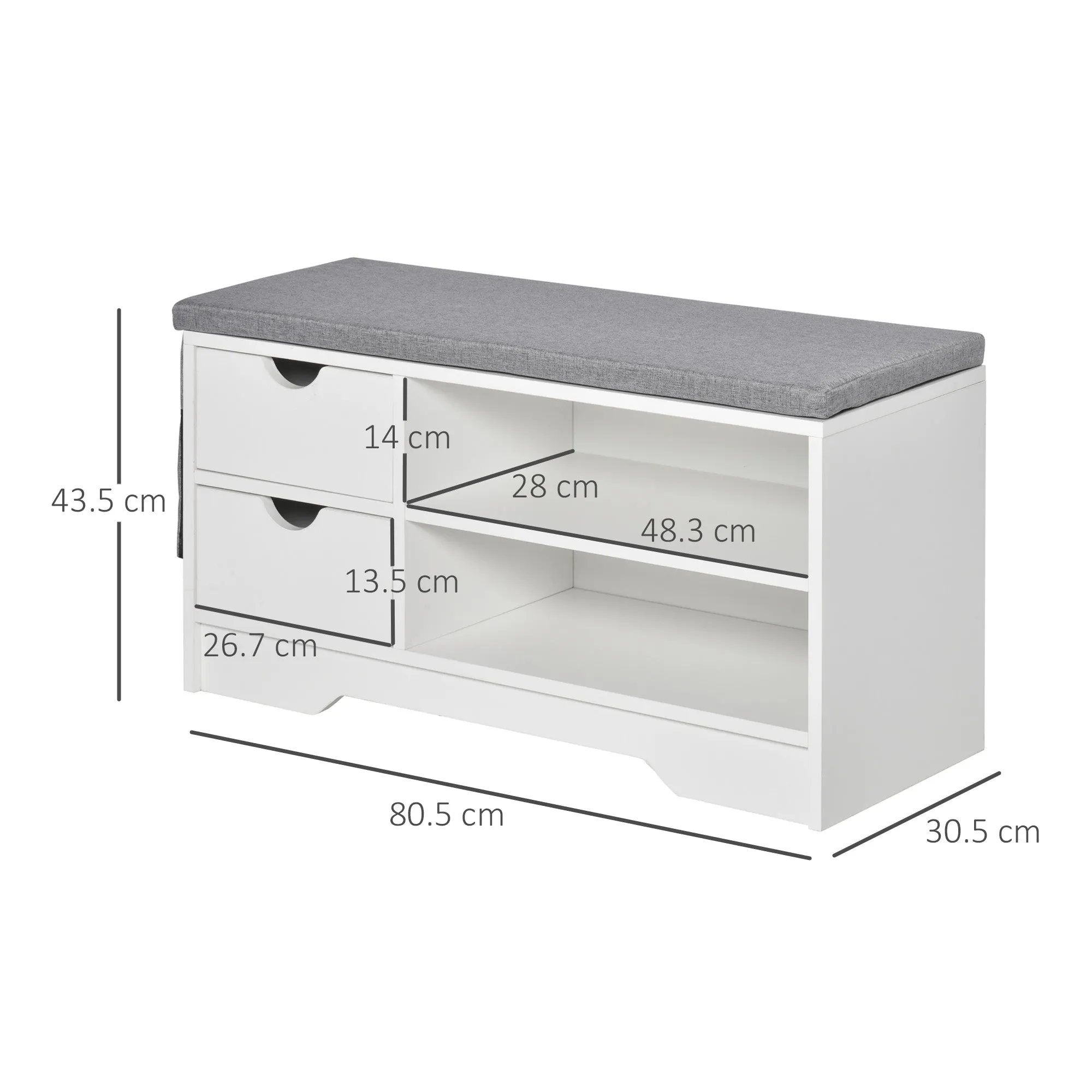SCANDIERA SAVING, WOOD, BIANCO, 80.5x30.5x43.5cm - Image 3