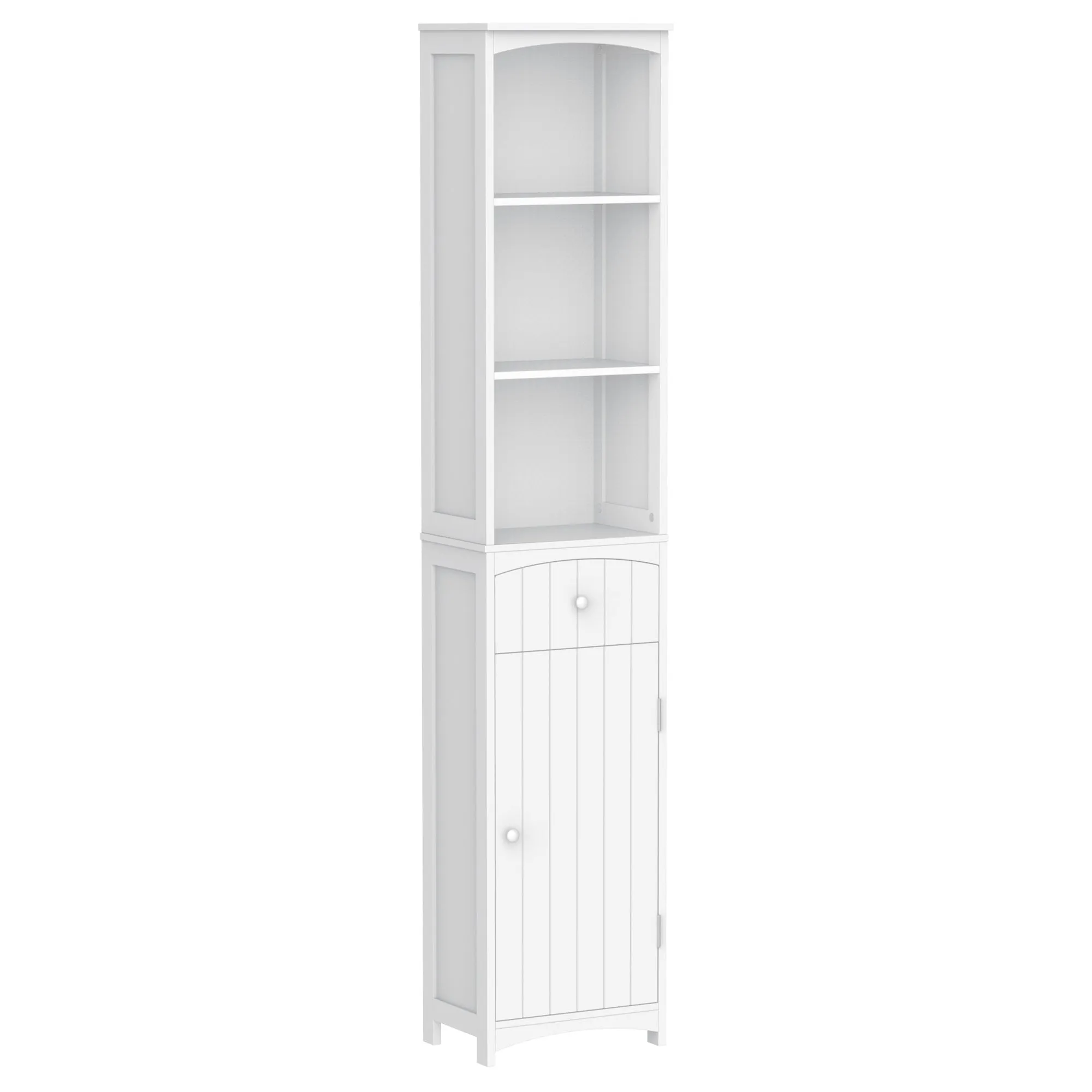 Column Cabinet MDF white saving for bathroom 35x24x170cm