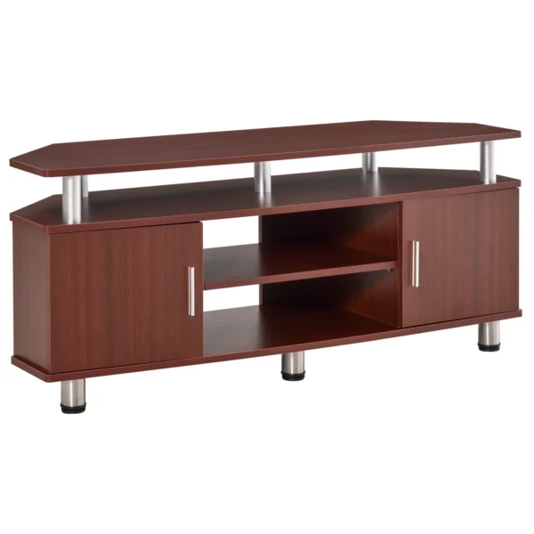 Mobile Classic Tv Living Room Door with 2 shelves, Marrone 120x39.5x52cm