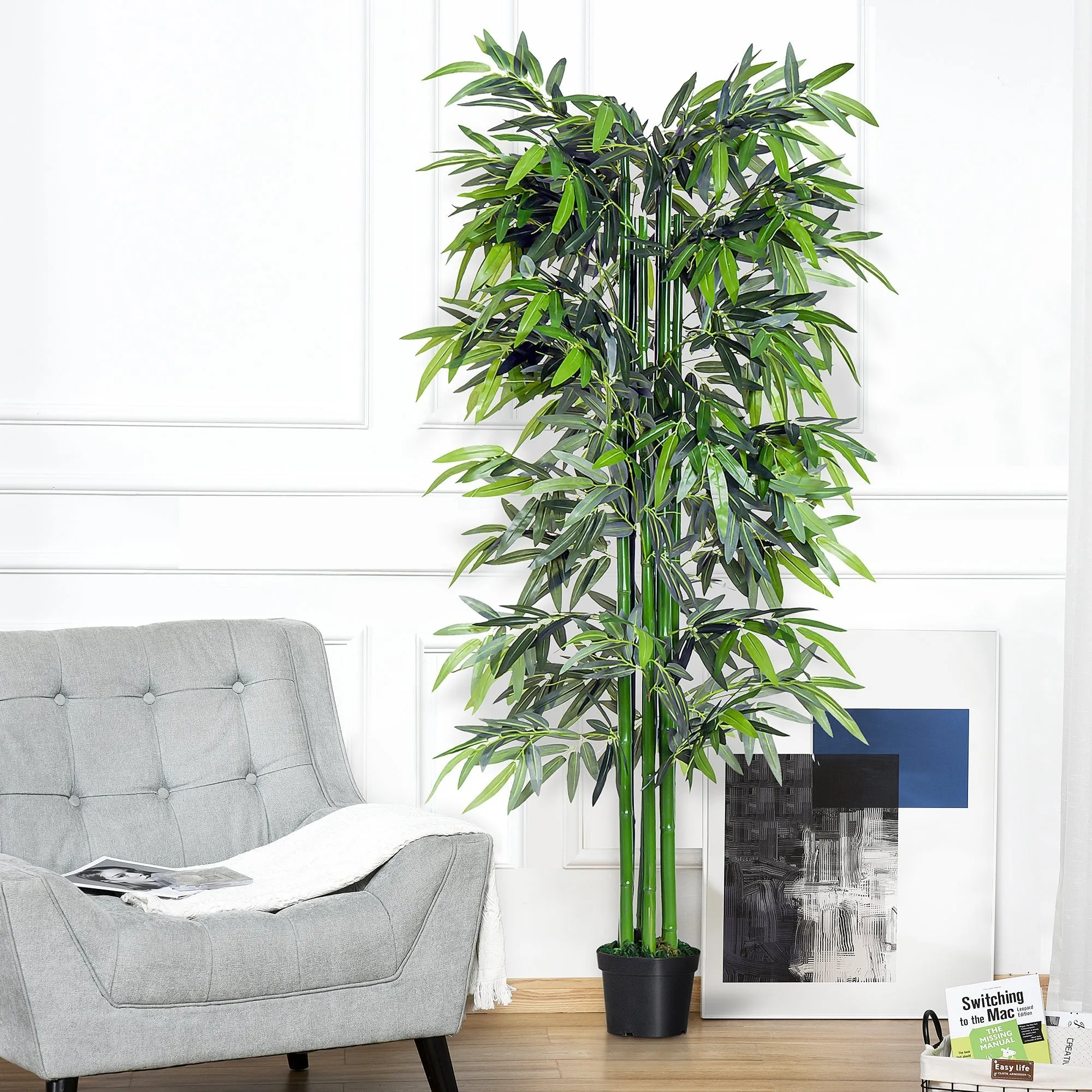 180cm Potted Artificial Bamboo Plant for Indoor and Outdoor Use - Image 2