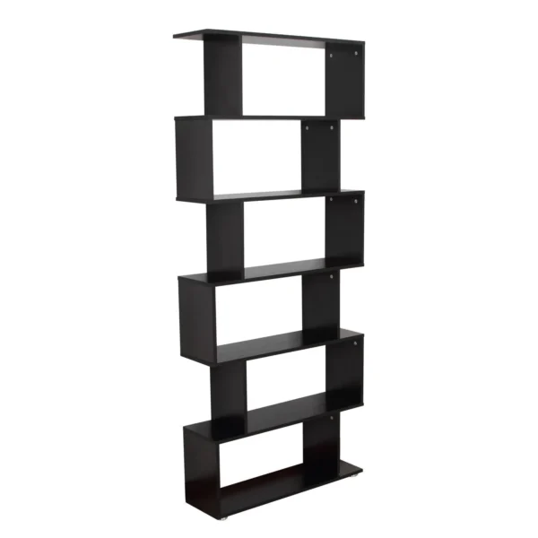 Design Wooden Bookcase 80x24x191cm Black