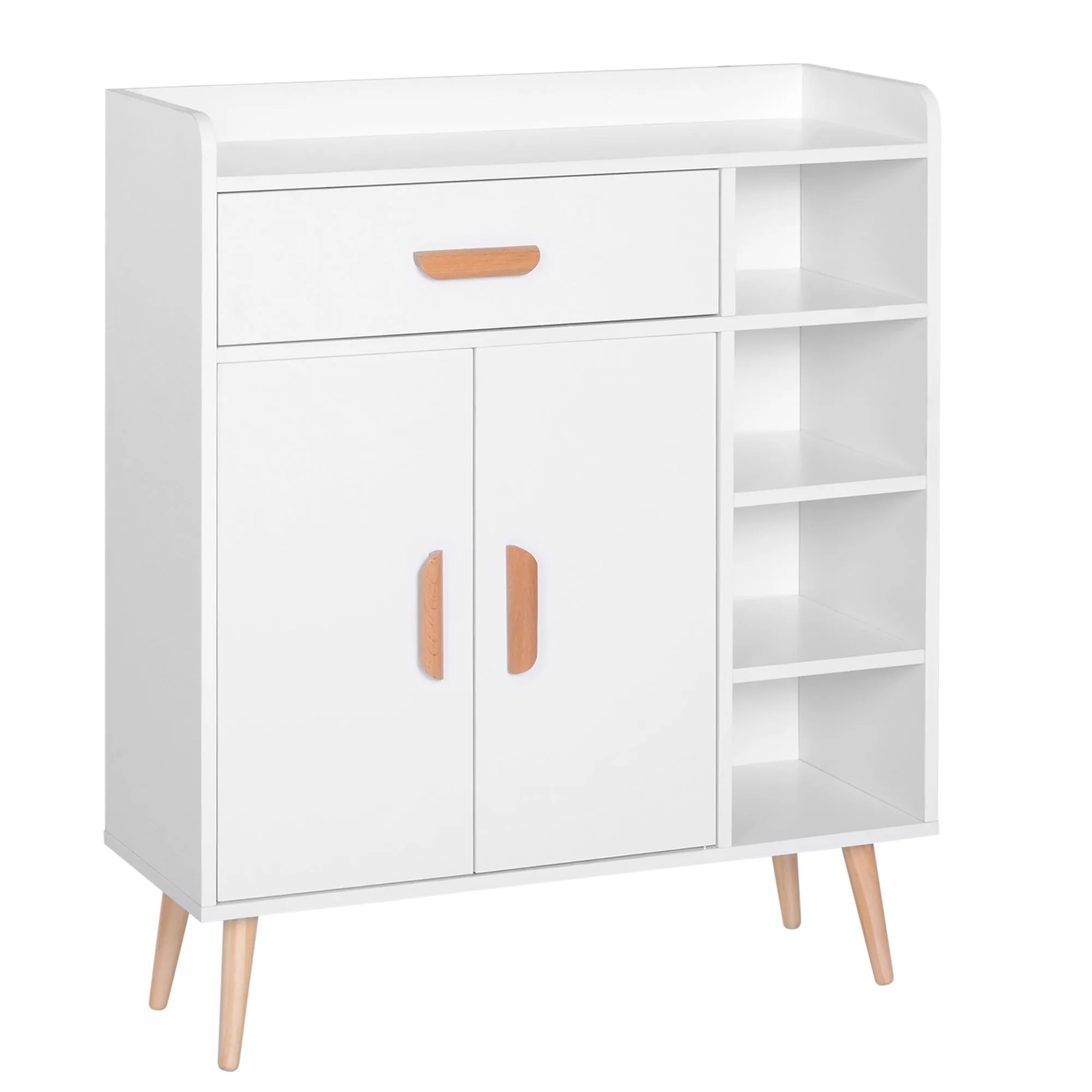 Cabinet with white pine pine feet 80 x 29.5 x 96cm