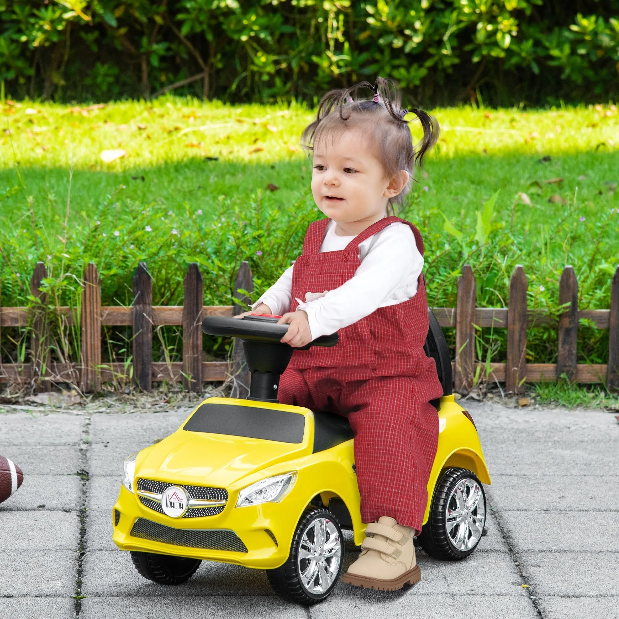 toy toy car for rideable children, music and headlights, age 18-36 months - yellow - Image 2