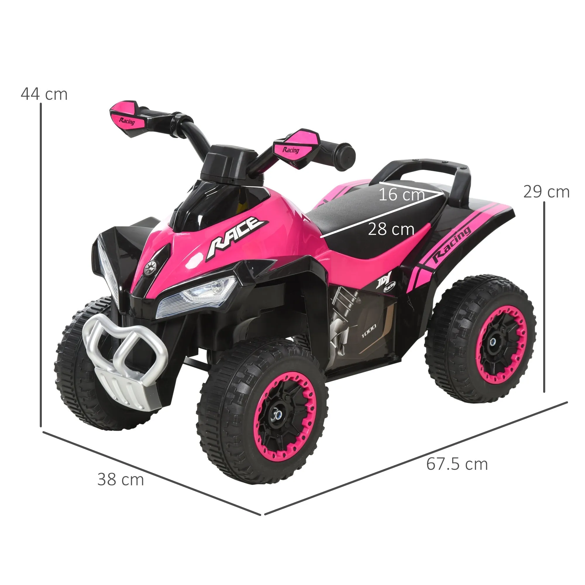 Quad for children riding hard with lights and sounds, 18-36 months - Image 3