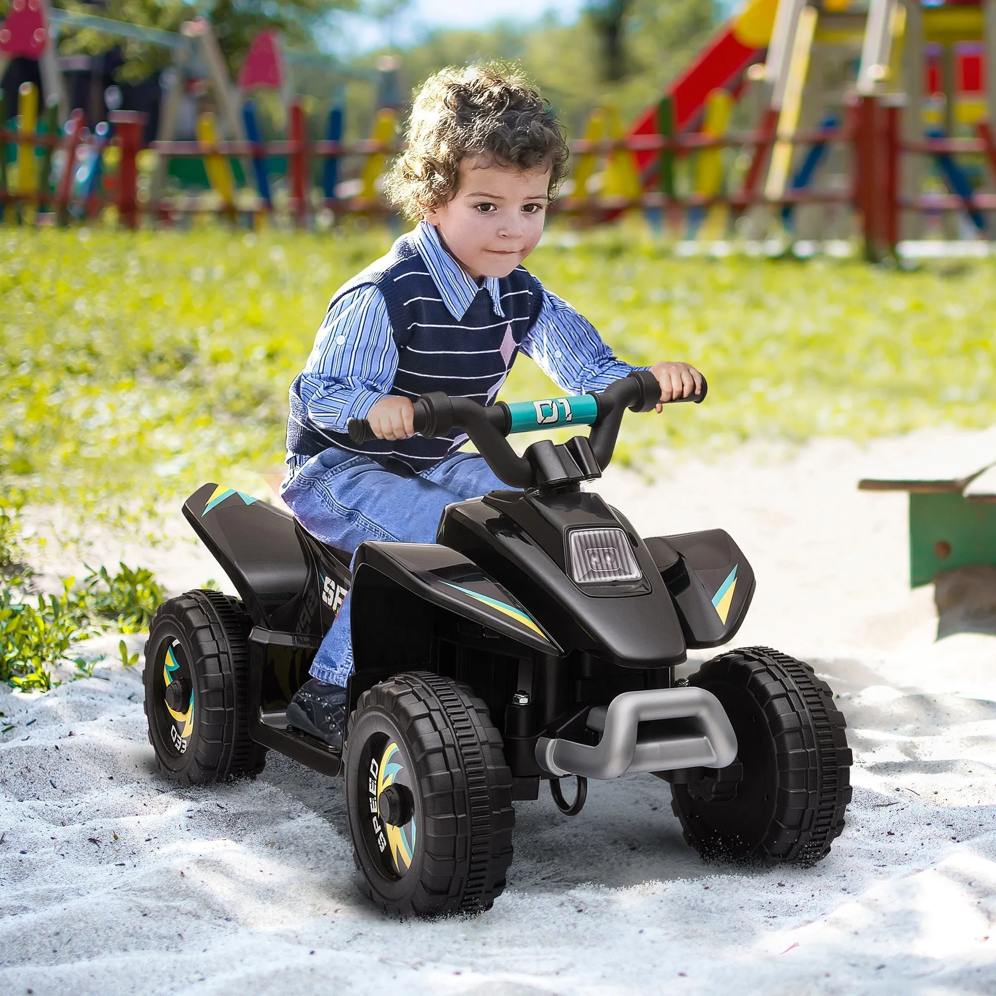 Quad for electric children with rechargeable 6V - black battery - Image 2