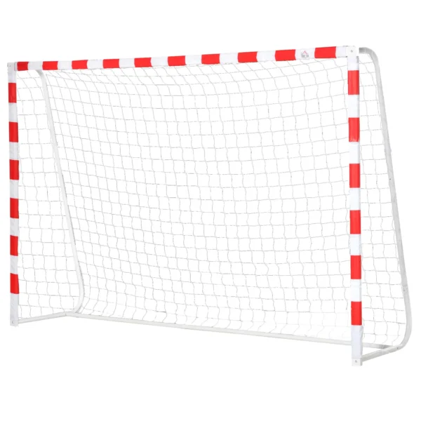Football and soccer door in PE plastic for adults and children, 302x83x201Cm white