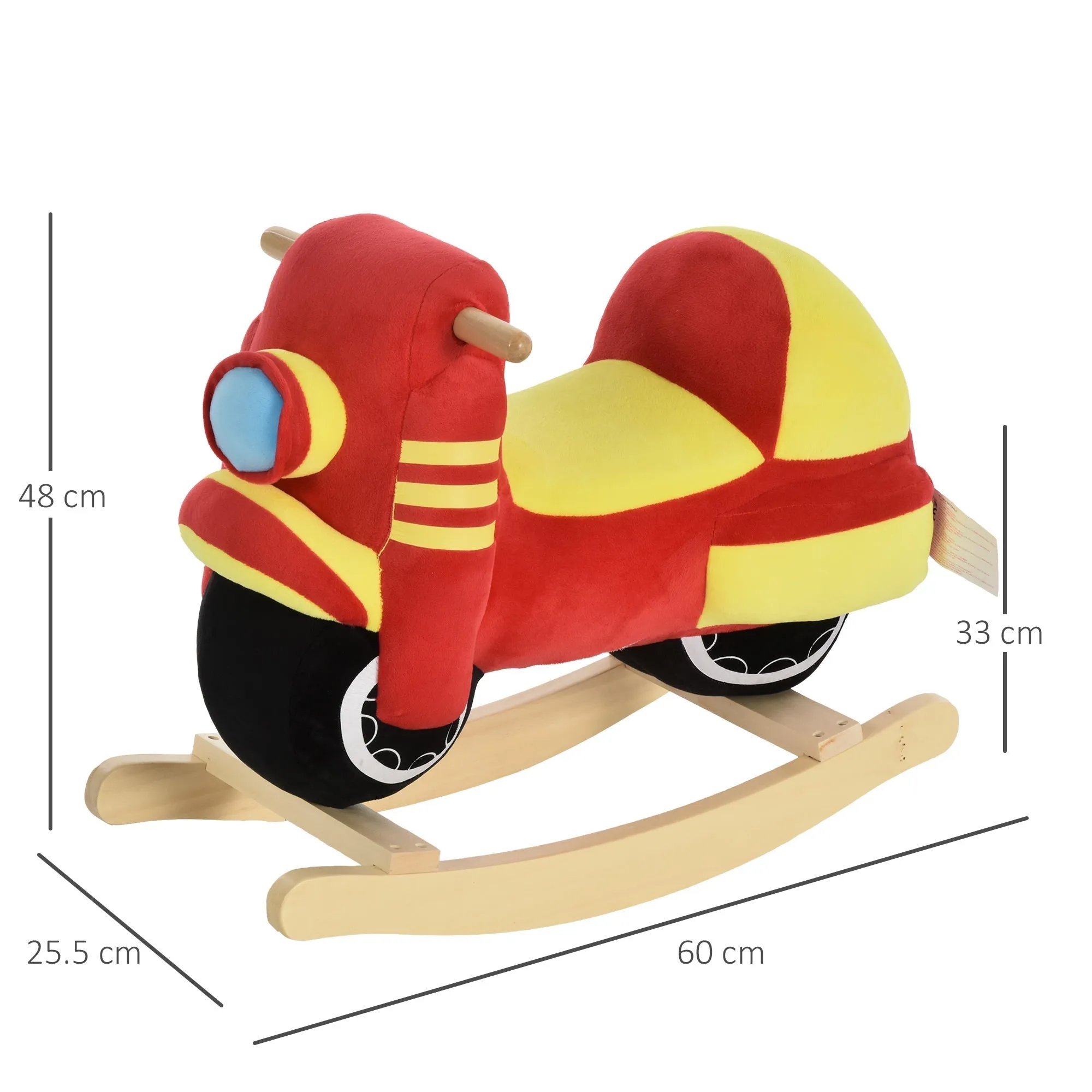Rocking Red Motorcycle with Sounds | 18-36 Months - Image 3