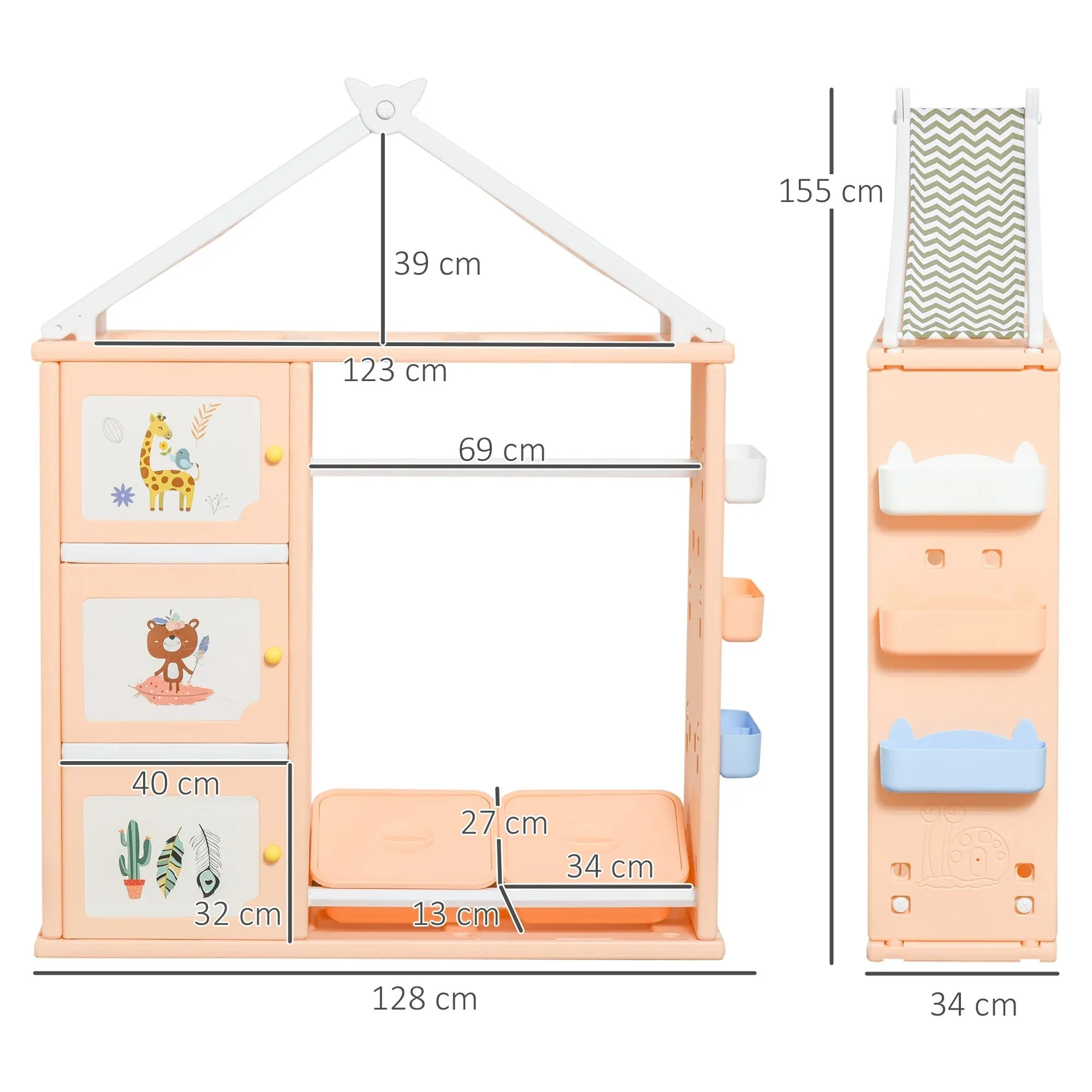 Orange Laundry Wardrobe Playhouse - Image 3