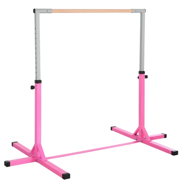 Height Adjustable Gymnastics Barre (92-150cm) for Children Max. 75kg, Pink