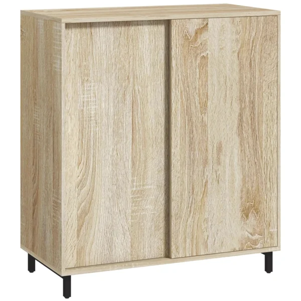 Shoe Rack in Chipboard and Steel with Adjustable Shelves, max 12 Pairs 80x40x93 cm