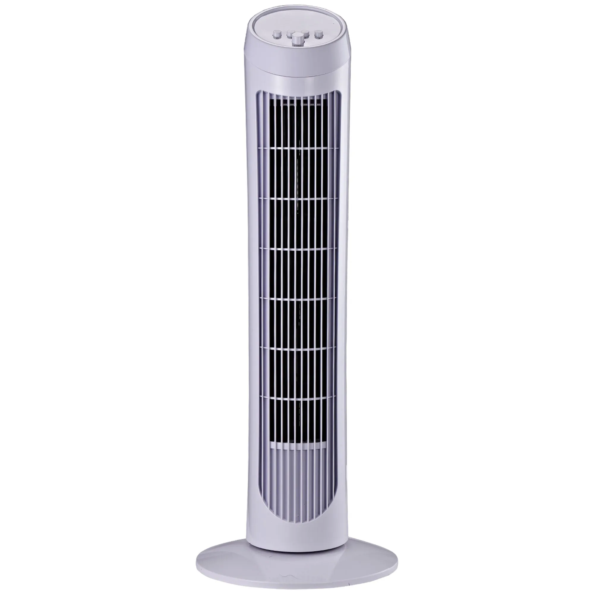 45W 3-Speed ??Oscillating Tower Fan, ABS Plastic Column Fan, 27x27x75cm, White