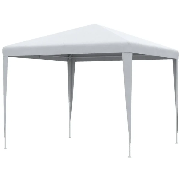 Garden Gazebo with Steel Frame for Outdoor and Indoor, 2.7x2.7m White