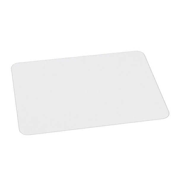 Non-slip floor-saving office chair mat in plastic, 90x120cm, transparent