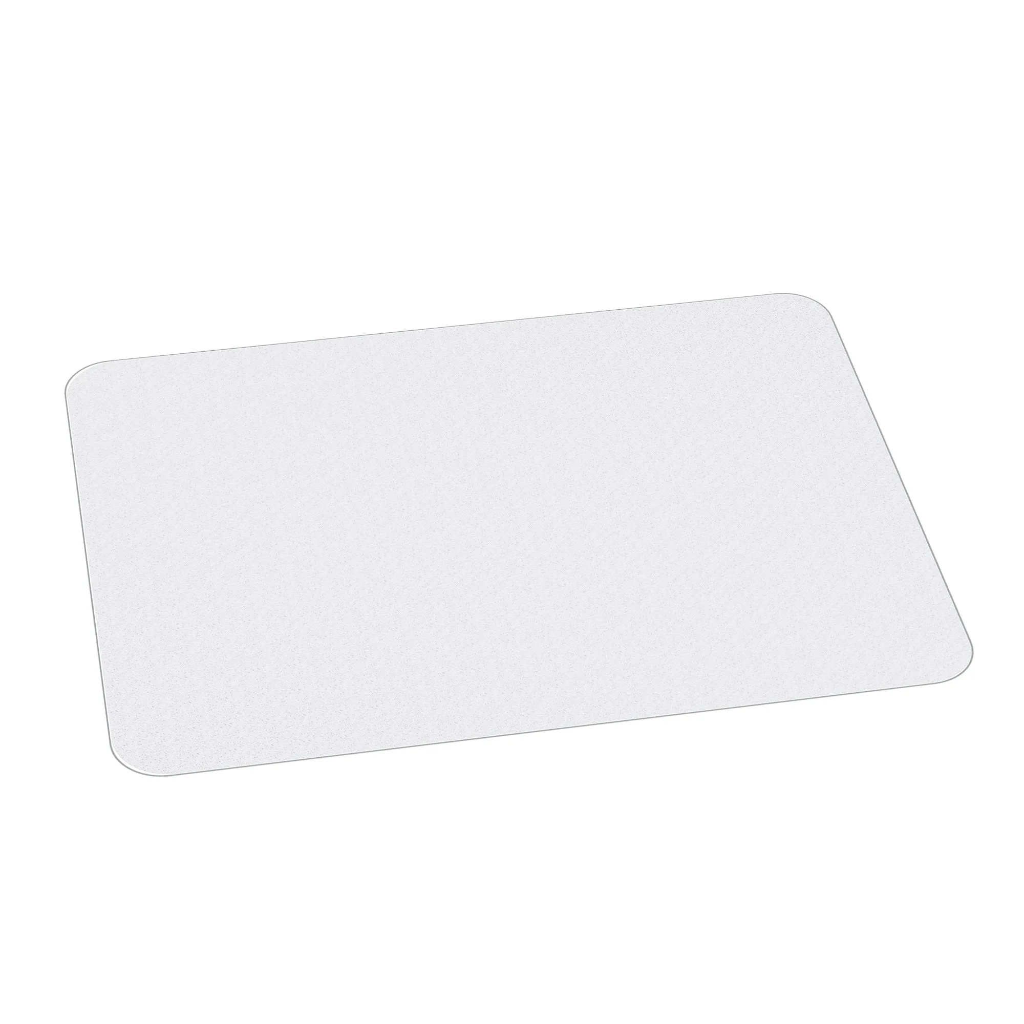 Non-slip floor-saving office chair mat in plastic, 90x120cm, transparent
