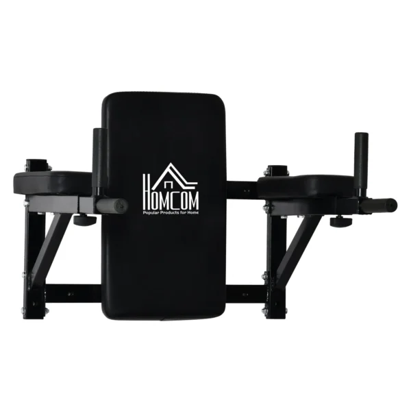 Wall Mounted Pull Up Stand for Muscle Training Steel Tubes Black